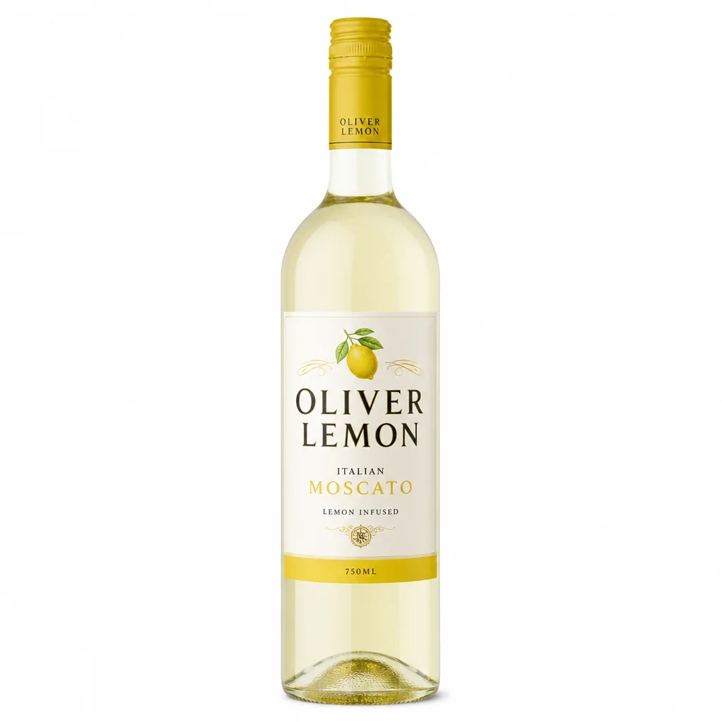 Oliver Lemon Moscato Wine 750 ML thumbnail 1