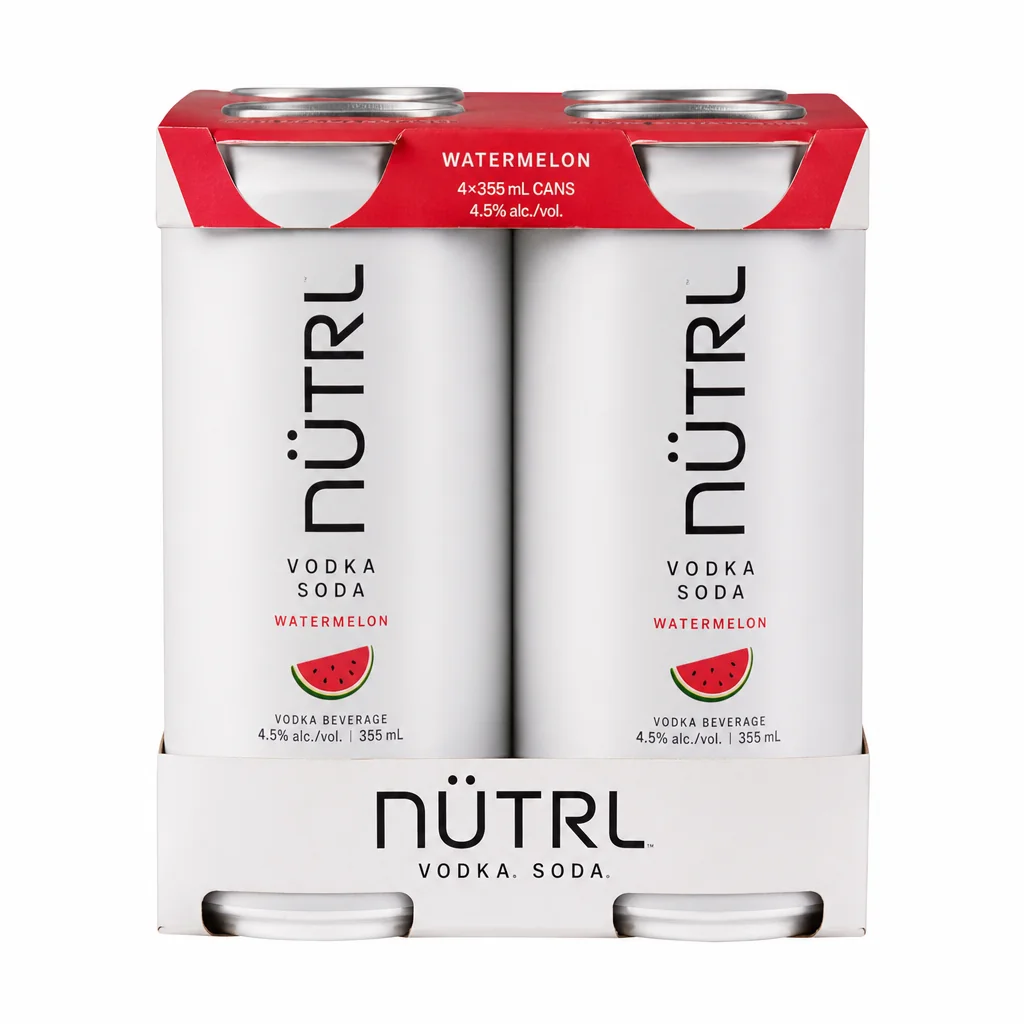 NÜTRL Vodka Soda Watermelon 4-Pack thumbnail 1