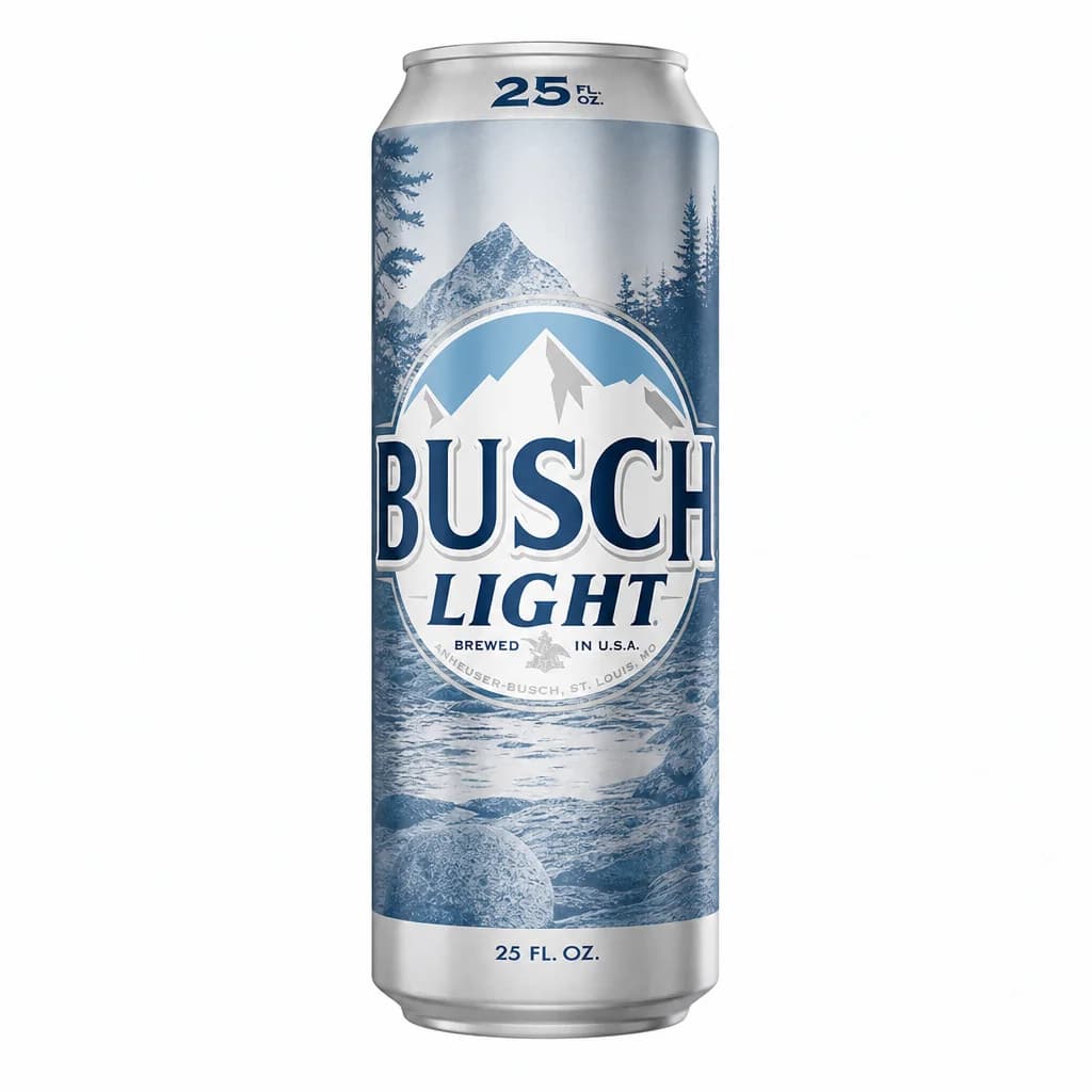 Busch Light Beer 25 oz Can - Crisp & Refreshing thumbnail 1