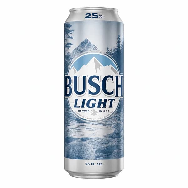 Busch Light Beer 25 oz Can - Crisp & Refreshing