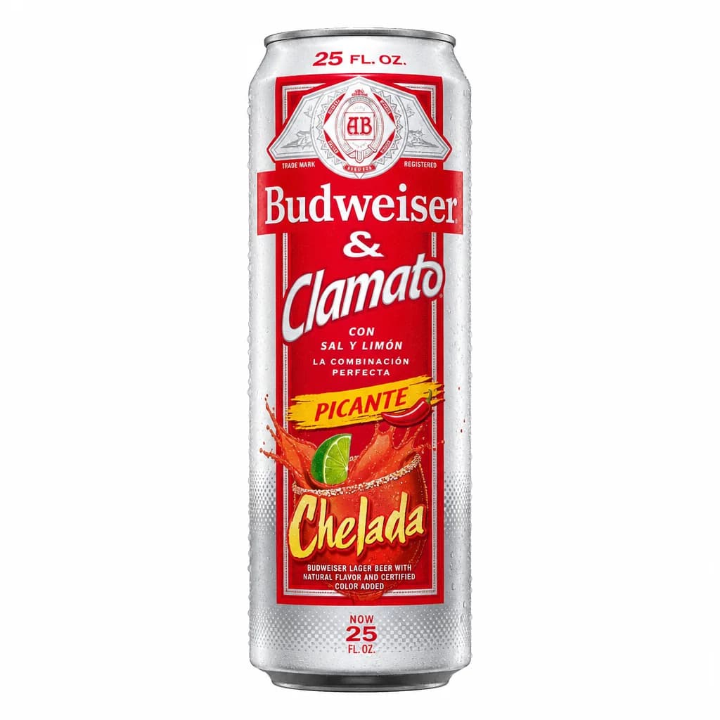 Budweiser & Clamato Picante 25 oz | Chelada thumbnail 1