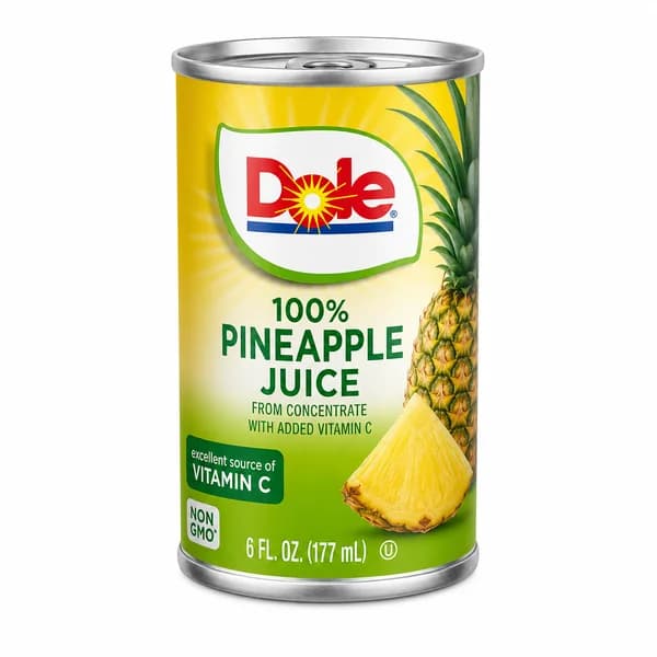 Dole Pineapple Juice 6oz - Canned Juice