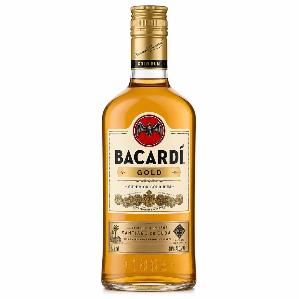 Bacardi Gold Rum 80 Proof 375ml thumbnail 1