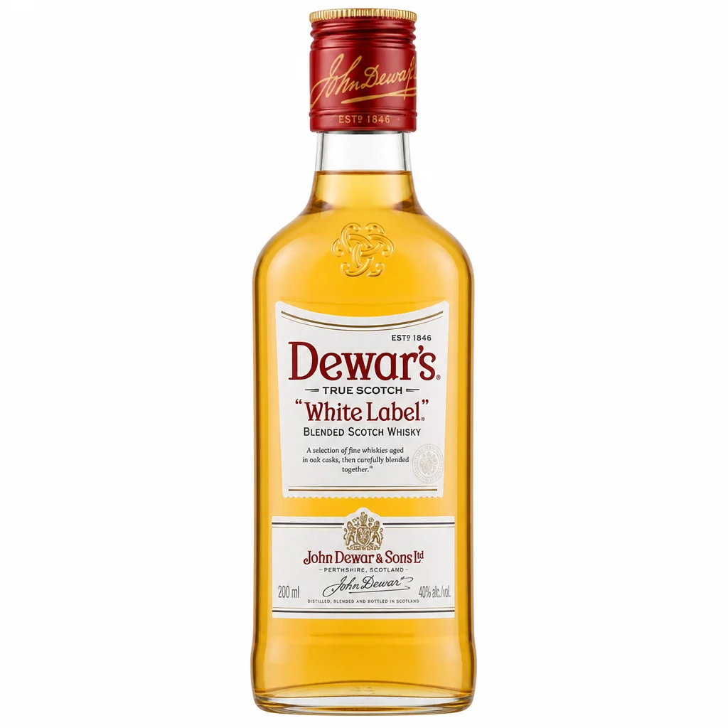 Dewar's White Label Blended Scotch Whisky 200ml thumbnail 1