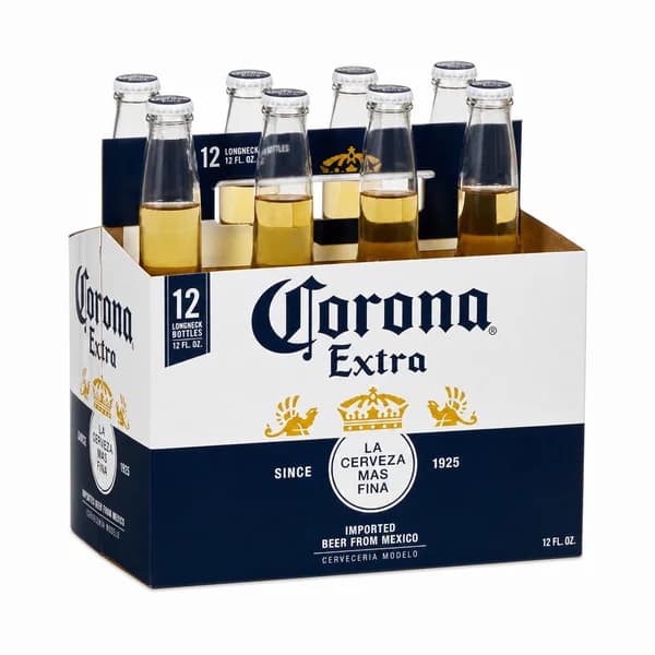 Corona Extra Beer 12/12oz Bottles