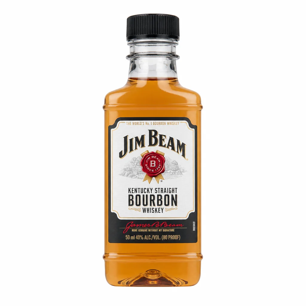 Jim Beam Bourbon 4 Year 80 Proof 50ml PET Bottle thumbnail 1