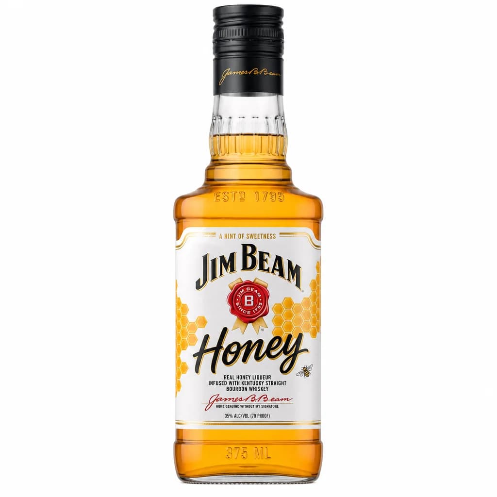 Jim Beam Honey Bourbon Whiskey 375ml thumbnail 1