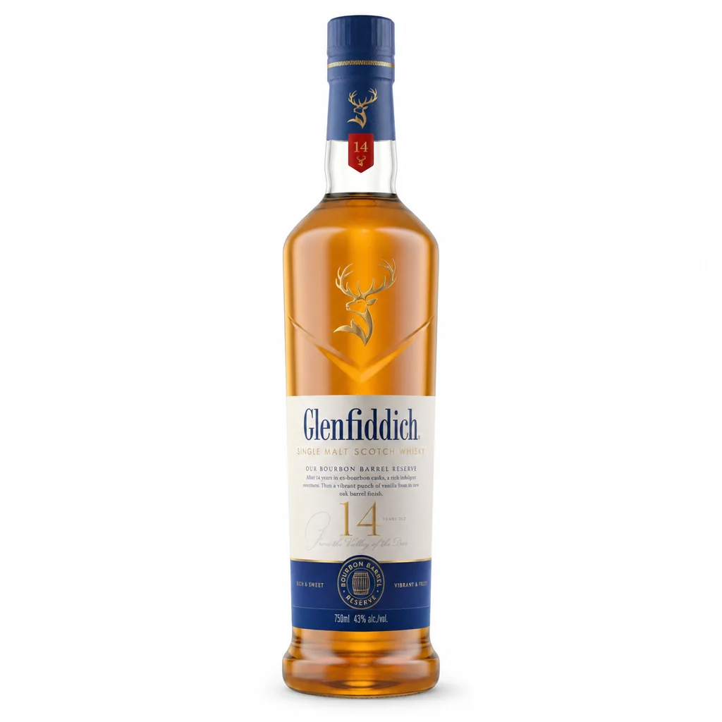 Glenfiddich 14 Year Old Single Malt Scotch 750ml thumbnail 1