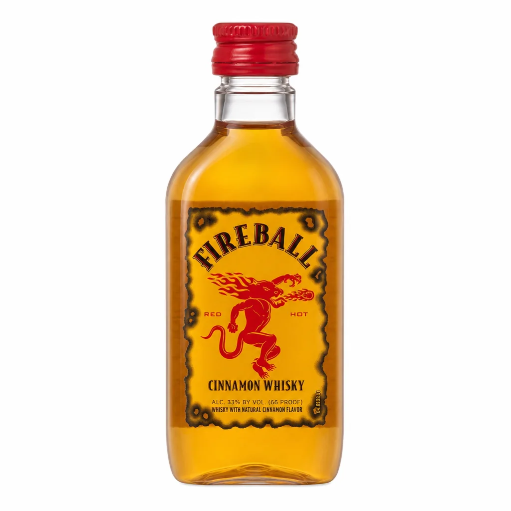 Fireball Whisky 50ml - Cinnamon Whiskey Mini Bottle thumbnail 1