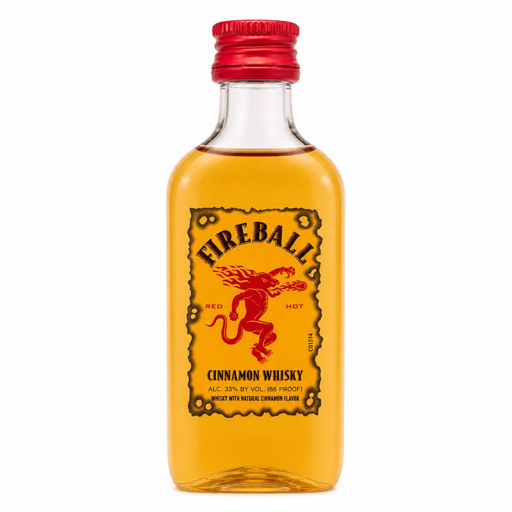 Fireball Whisky 50ML - Cinnamon Whiskey Mini Bottle thumbnail 1