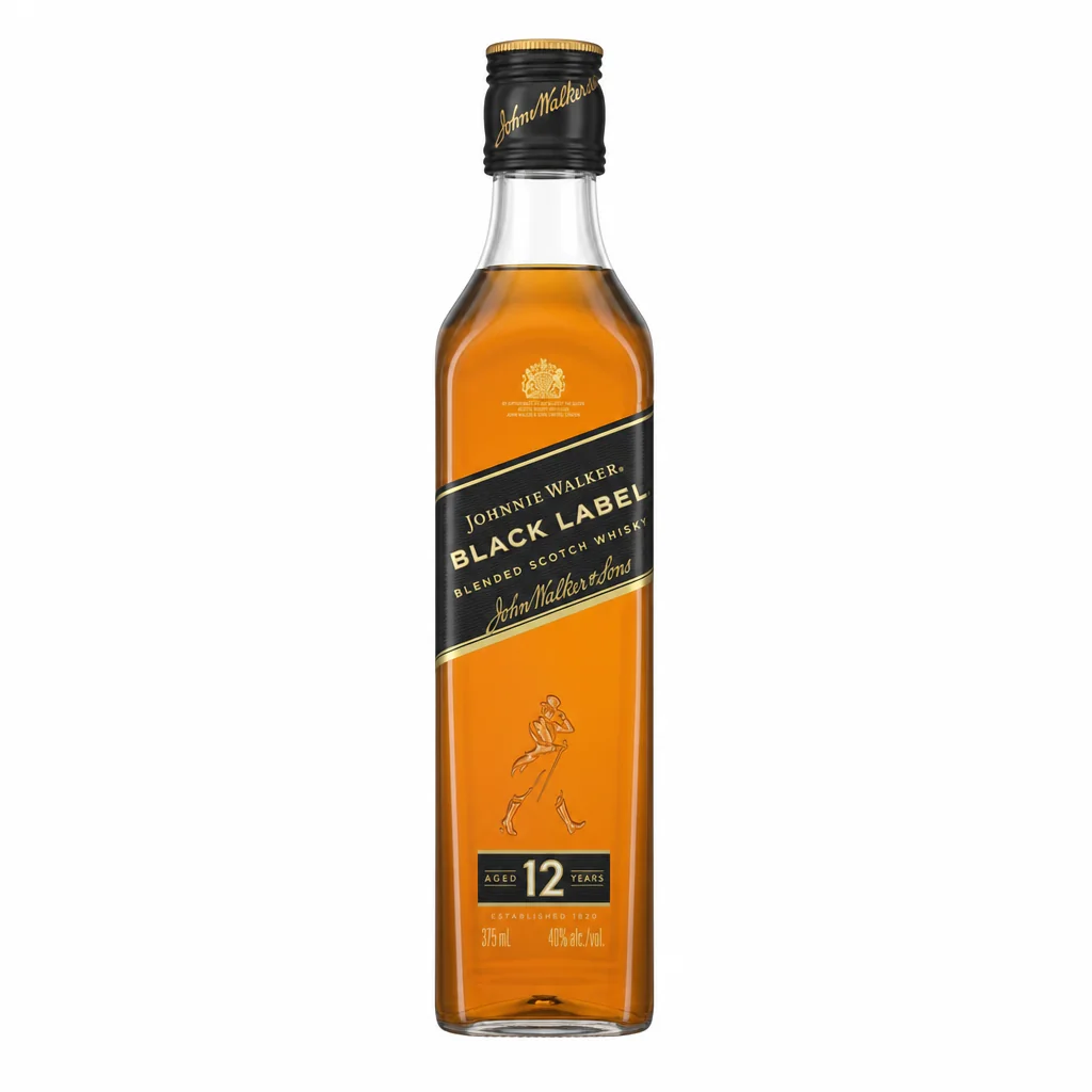 Johnnie Walker Black Label 375ml | Premium Blended Scotch Whisky thumbnail 1