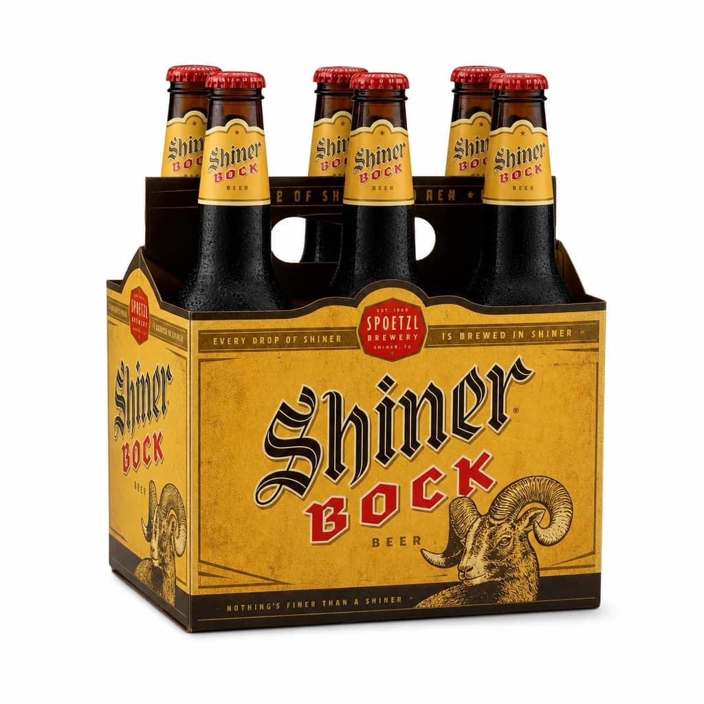 Shiner Bock Beer 6/12oz Bottles thumbnail 1