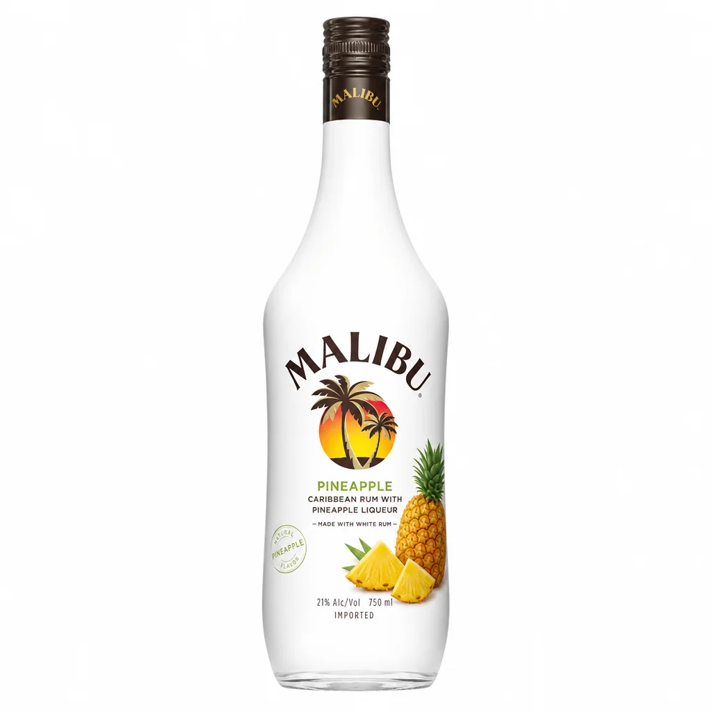 Malibu Pineapple Rum 750ml | Tropical Flavored Rum thumbnail 1