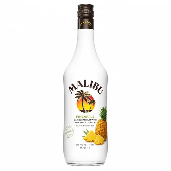 Malibu Pineapple Rum | Tropical Flavored Rum