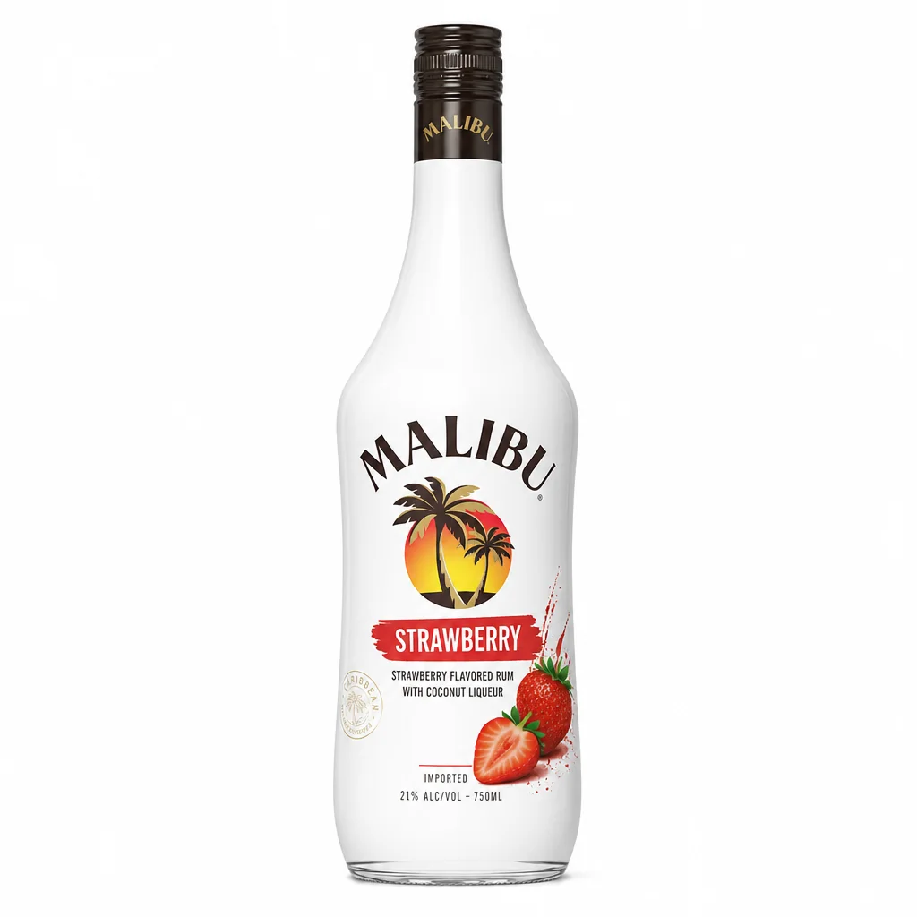Malibu Strawberry Rum 750ml | Flavored Rum thumbnail 1