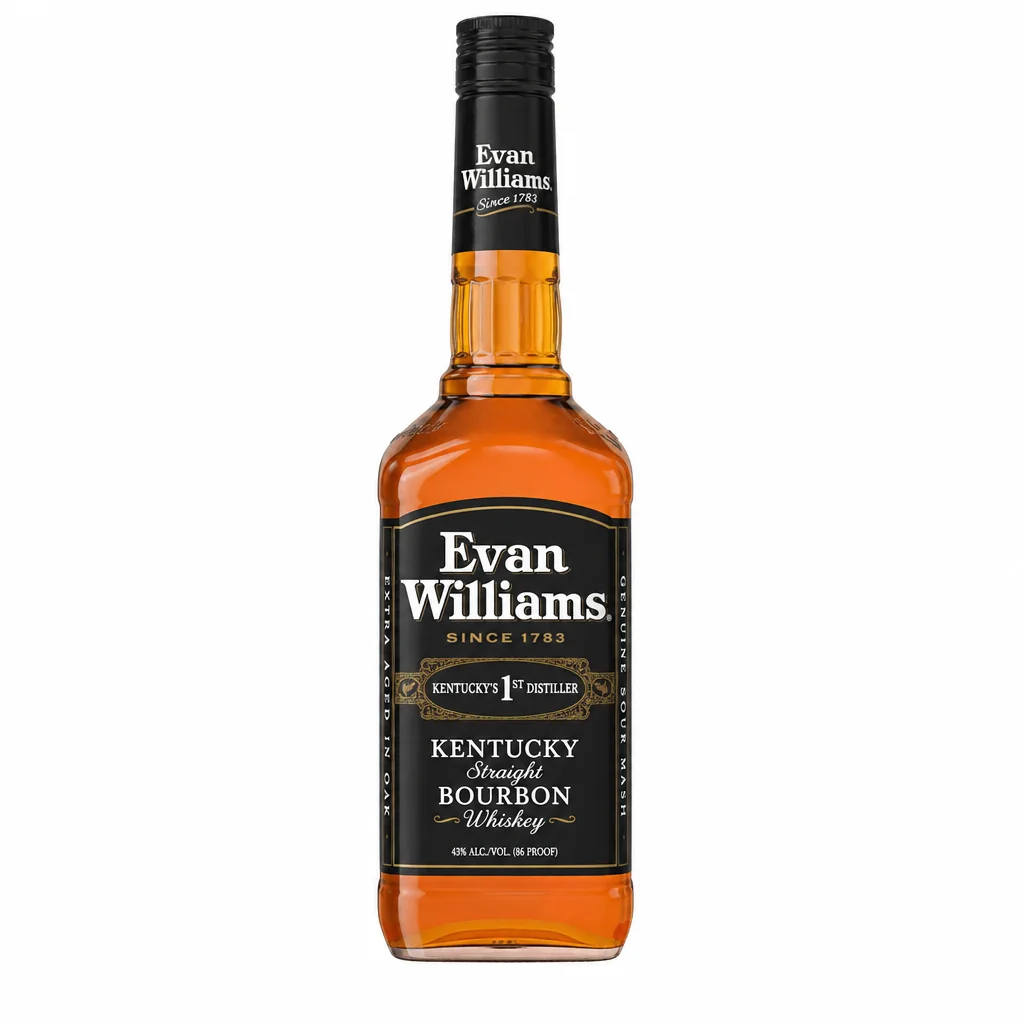 Evan Williams Black Bourbon 86 Proof 750ml thumbnail 1