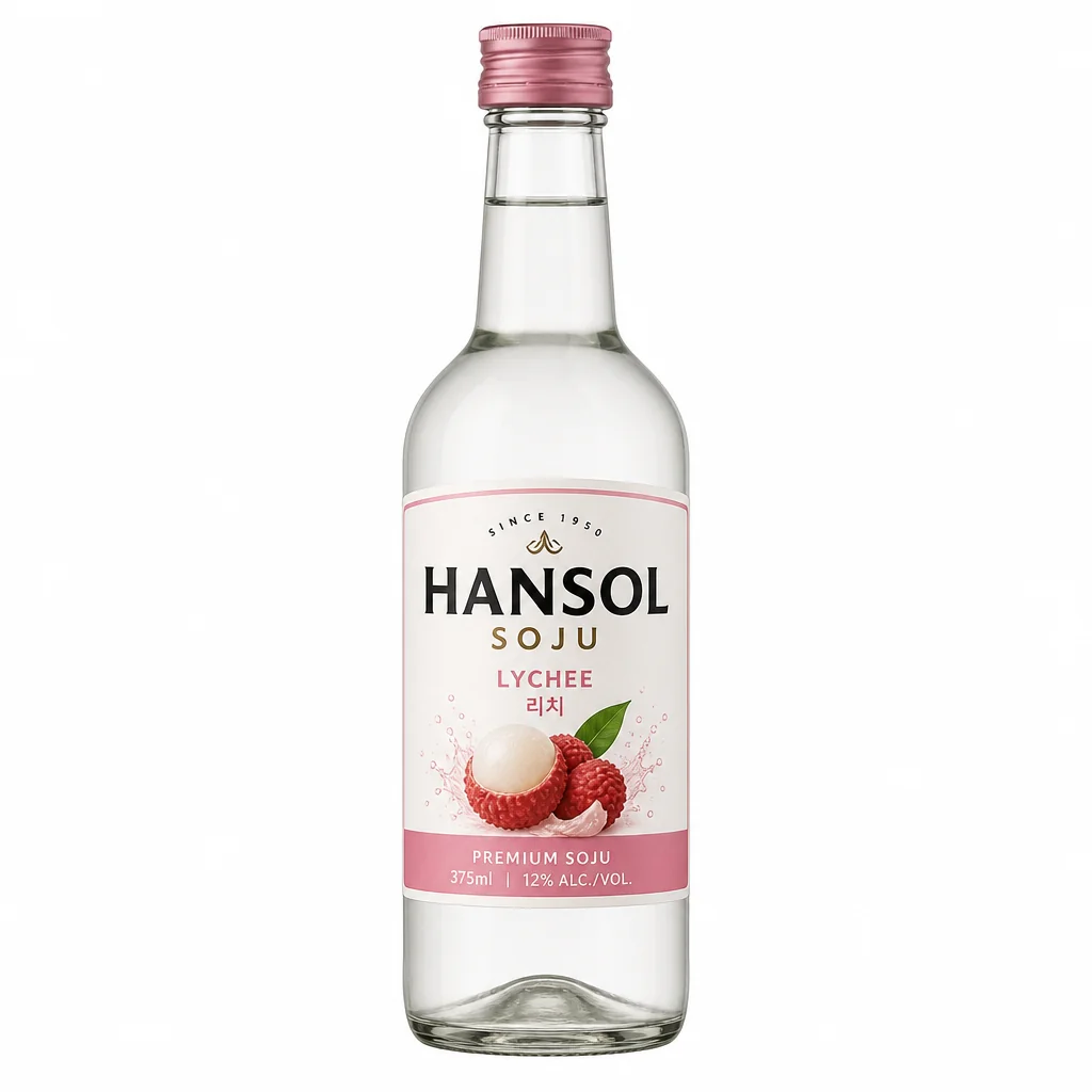 Hansol Soju Lychee 375ml thumbnail 1
