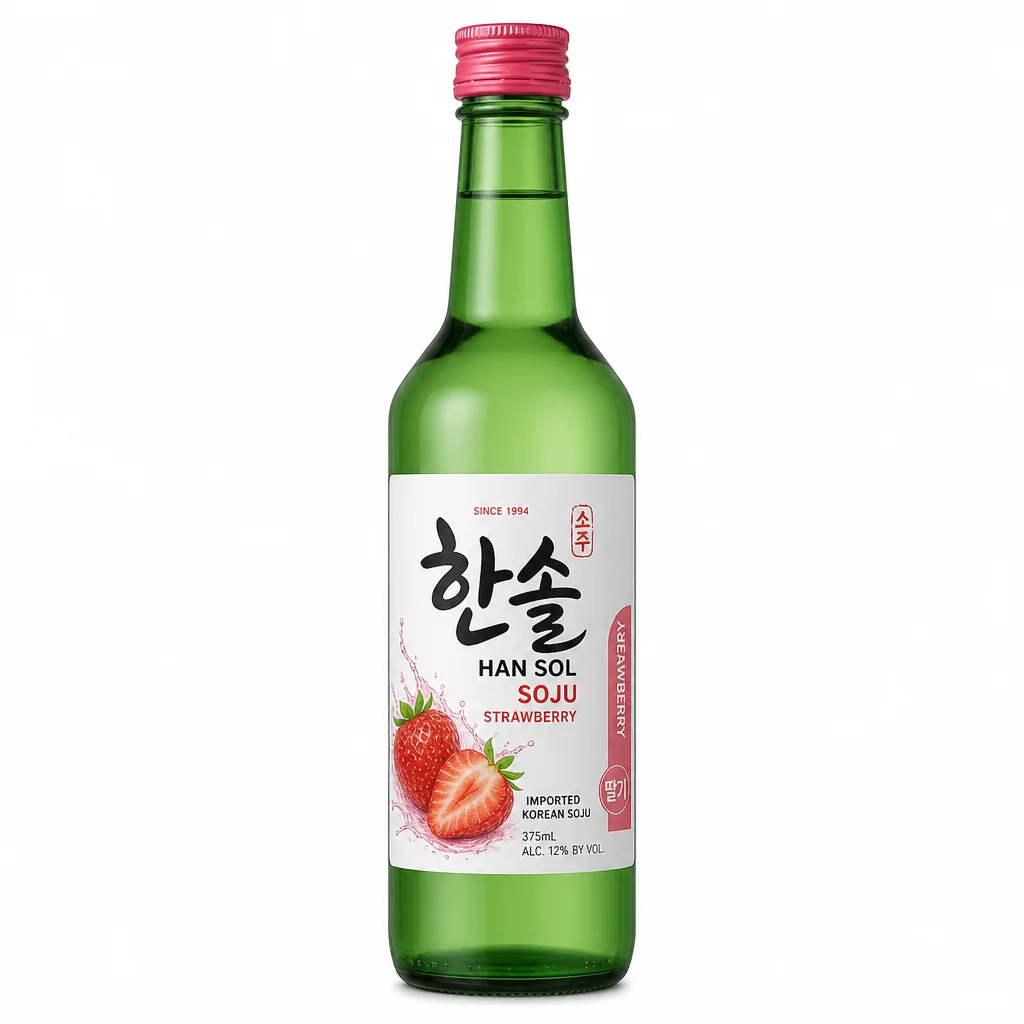 Hansol Soju Strawberry 375ml thumbnail 1
