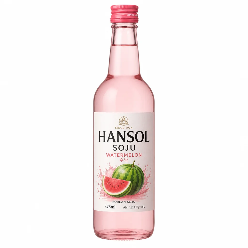 Hansol Soju Watermelon 375ml thumbnail 1