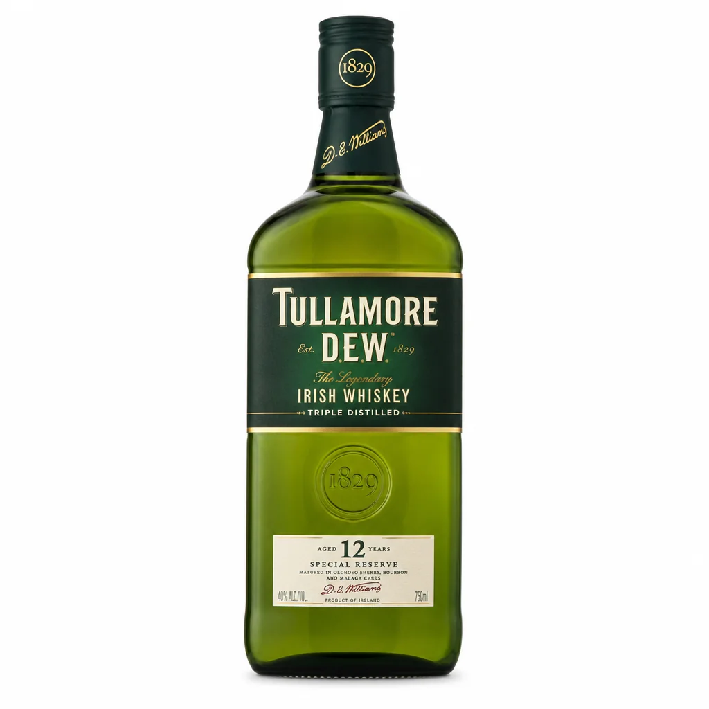 Tullamore D.E.W. 12 Year Old Irish Whiskey 750ml thumbnail 1