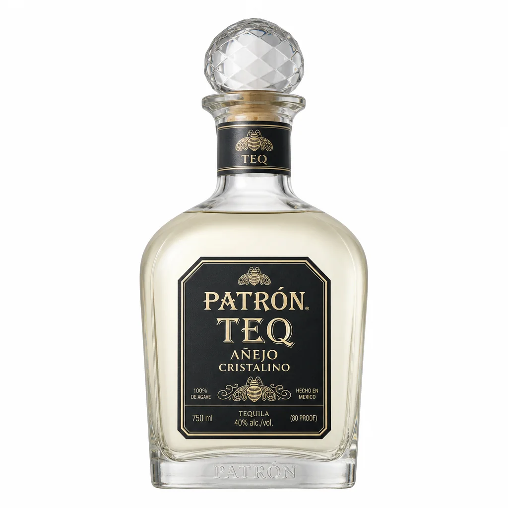 Patron TEQ Anejo Cristalino 750 ML | Ultra-Premium Tequila thumbnail 1
