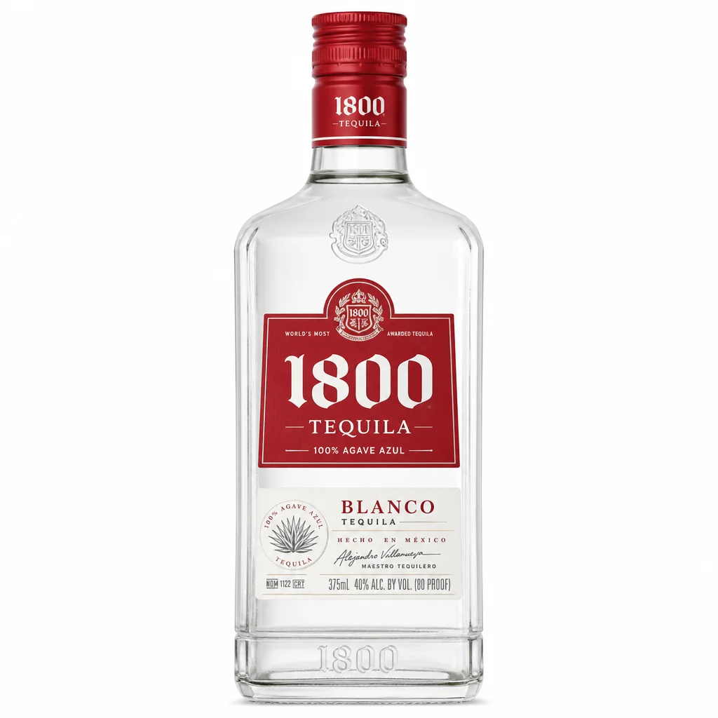 1800 Blanco Tequila 375ml | Smooth Premium Silver Tequila thumbnail 1