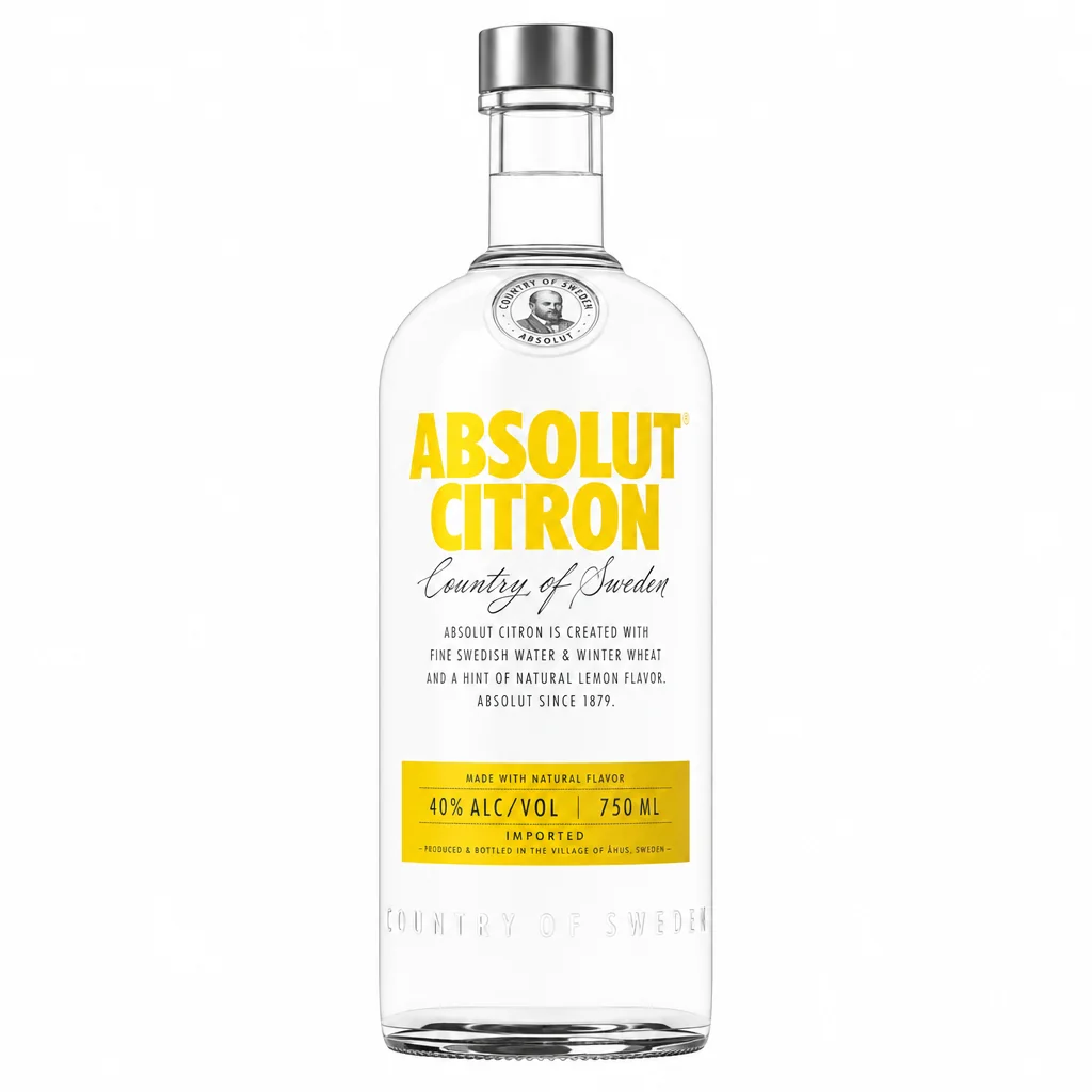 Absolut Citron 750ml - Lemon Flavored Vodka thumbnail 1