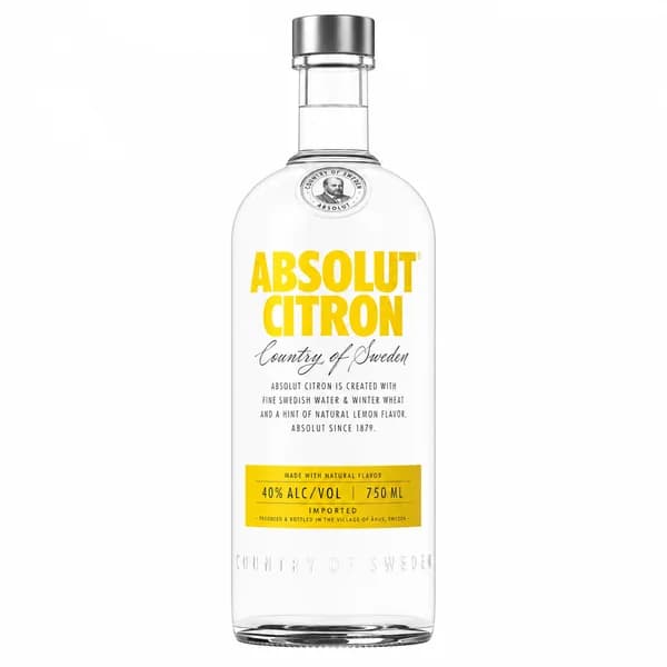 Absolut Citron - Lemon Flavored Vodka