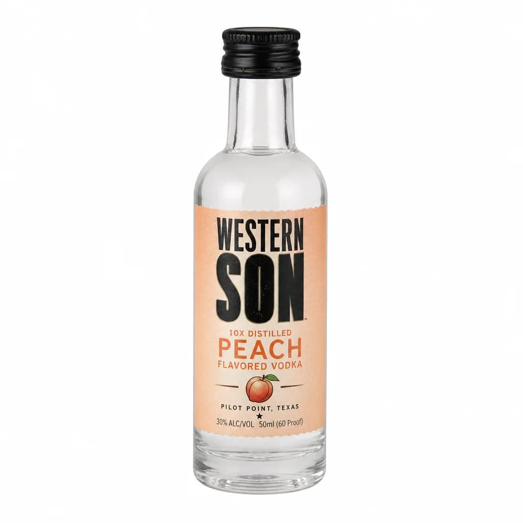 Western Son Peach Vodka 50ml - Mini Bottle thumbnail 1